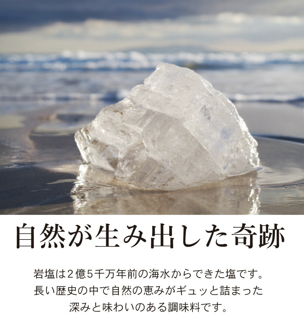 【メール便送料無料】クリスタル岩塩ミルタイプ 500g （250g×２個）