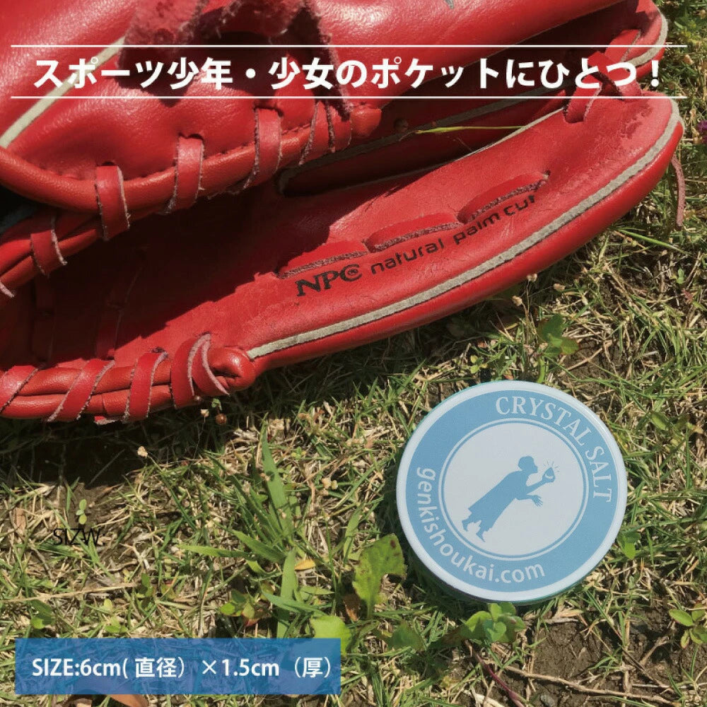 【岩塩10g入り】岩塩入 携帯用 源気商会 オリジナル ソルトケース 1個 | 熱中症対策 塩飴 無添加 携帯ケース 選べるカラー 全3色  [3]