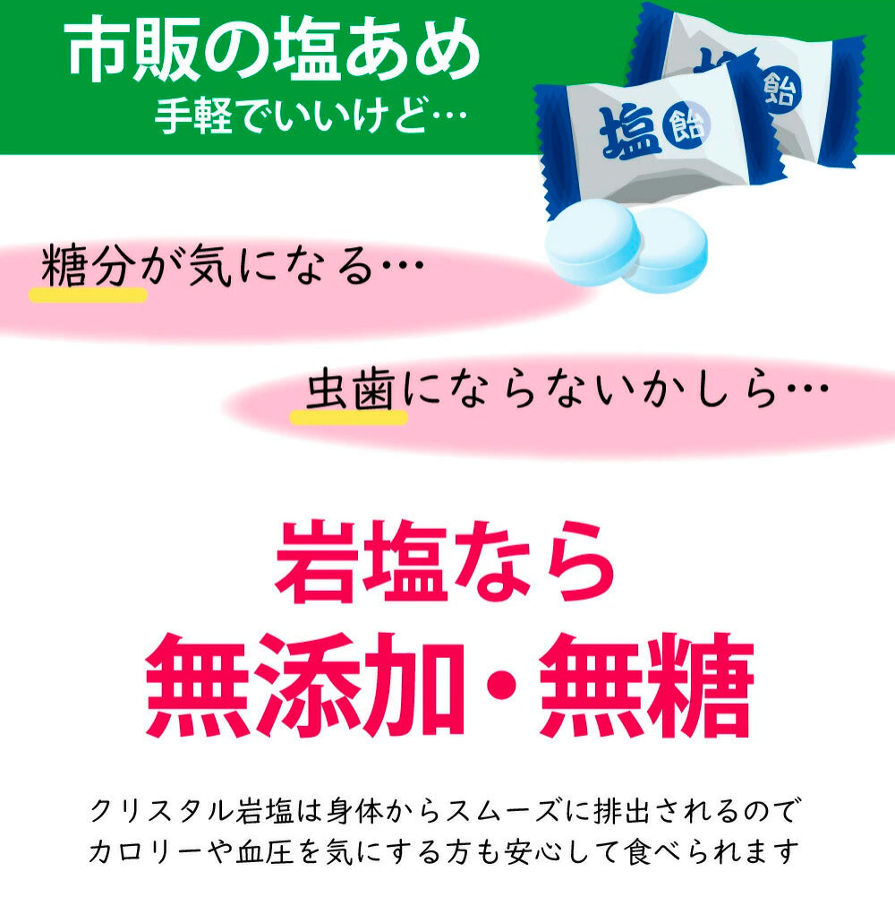 【岩塩10g入り】岩塩入 携帯用 源気商会 オリジナル ソルトケース 1個 | 熱中症対策 塩飴 無添加 携帯ケース 選べるカラー 全3色  [3]