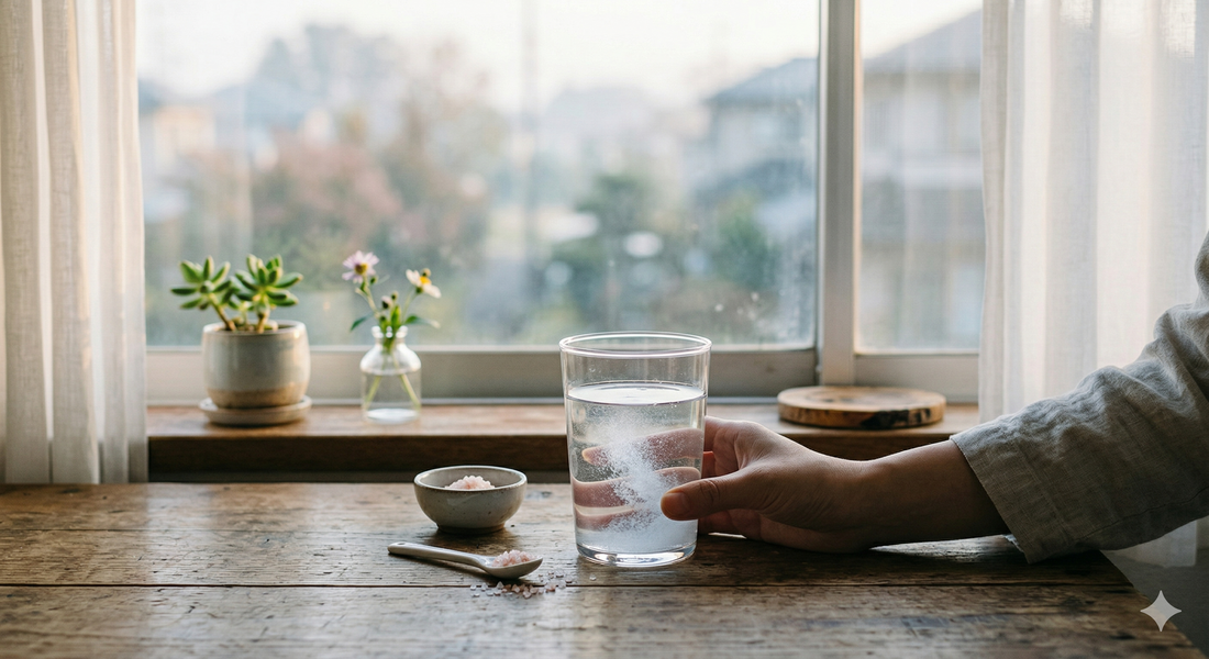 朝の体が重い・頭がぼんやりする原因は水と塩のバランスかもしれない