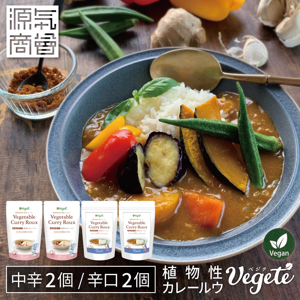グルテンフリー 植物性カレールー ベジテ 4個セット【メール便送料無料】