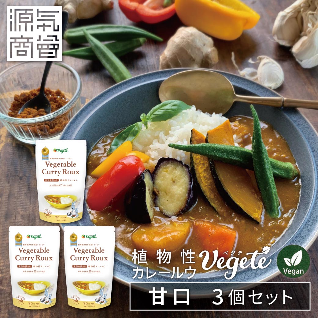 グルテンフリー 植物性カレールー  ベジテ　甘口【メール便対応】