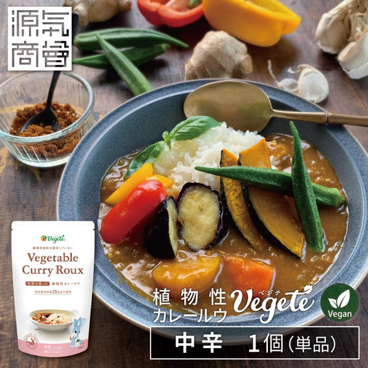 グルテンフリー　植物性カレールーベジテ　中辛【メール便対応】